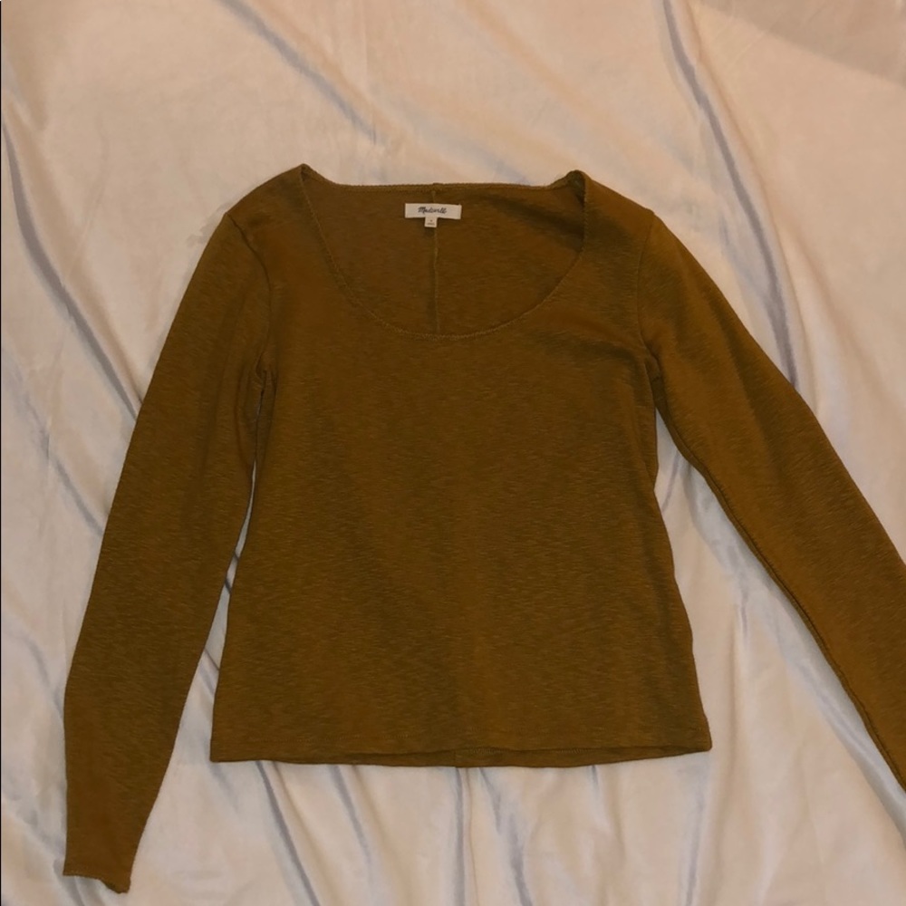 Gold Madewell long sleeve shirt
